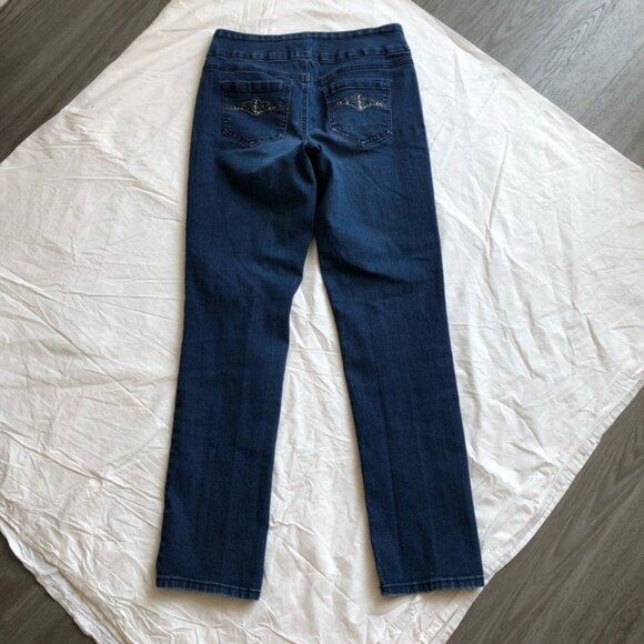 Northern Reflections Dark Blue Denim Straight Leg Jeans Size 4 - Picture 6 of 6